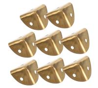 Veemoon 8pcs Corner Protector Corner Guards Covers Desk Edges Protector Protection Dresser Metal Edges Guard Protective Cover Stainless Steel Golden