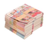 Veemoon 8PCS Double Sided Printed Ancestor Money Paper Currency for Funeral Worship Durable Handmade Feng Shui Banknotes Symbolizing Prosperity and Wealth Blessings for Ancestral Offerings