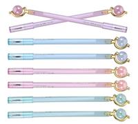 Veemoon 8pcs Globe Gel Ink Pens Set with Frosted Barrel Fun Writing Pens for Students and Office for Note Taking and Signing Random Style