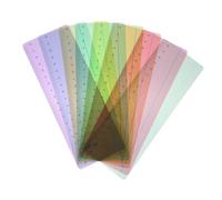 Veemoon 8Pcs Guided Reading Strips Colored Overlay Bookmark Strips Portable Reading Tool for Students Comprehension Retention Track Progress for All Book Types