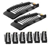 Veemoon 8pcs Hair Extension Comb Small Clips Metal Snap Hairpin for Wig Clips Portable Hair Extension Card Hairpin Use