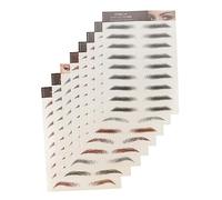 Veemoon 8Pcs Hair Like Eyebrow Stickers Natural Simulated Tattoo Brow Stick for Easy Grooming and Reusable Beauty Enhancement