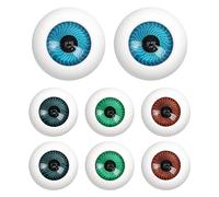 Veemoon 8pcs Halloween Acrylic Eyeballs Scary Diy Eyeball Props Hollow Plastic Eyes Skeleton Eyes Accessories 26 Mm Realistic Eyes for Crafts Making Sculptures Props Costume Party Favors