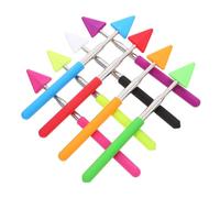 Veemoon 8pcs Handheld Pointing Rods and Reading Teaching Sticks Telescopic Black Pointer Set for Classroom Presentations and Teacher Instruction