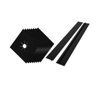 Veemoon 8pcs Indoor Gas Stove Hob Covers Gas Stove Top Protectors Reusable Non-stick Material Burner Cover