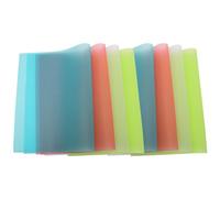 Veemoon 8pcs Kitchen Cabinet Anti-slip Mats Set 45x30cm, White Blue Pink Green Silicone Fridge Shelf Liners Oil-proof Washable Drawer Liners for Home Storage