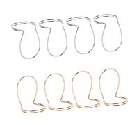 Veemoon 8Pcs Metal Finger Picks for Guitar Folk and Classical Guitar Creative Design Comfortable Feel Easy to Carry for Practice and Collection