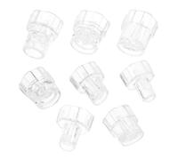 Veemoon 8Pcs Mini Water Oxygen Facial Suction Machine Tips Replacement Heads with Crystal Ring for Deep Face Cleaning and Beauty Device Accessories