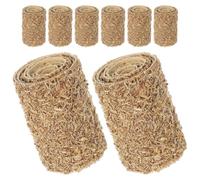 Veemoon 8pcs Miniature Hay Bales Small Straw Hay Blocks 2x2x3cm Dollhouse Accessories Farm Decoration DIY Fairy Garden Micro Landscape Craft