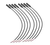 Veemoon 8Pcs Mono Female Jack Audio Cable Replacement for Home Theater Outdoor Devices Durable Tangle Headphone Extension Wire with High Fidelity Sound Transmission and Broad Compatibility
