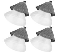Veemoon 8pcs Sauna Hats Bulk Set Grey White Felt Wool Hair Spa Caps for Men Women Thickened Absorbent Sauna Hair Protectors Insulating Reusable Accessories for Steam Room Bathhouse