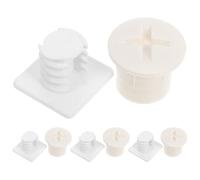 Veemoon 8pcs Slide Fixing Screw Caps with 2.3cm Square Bolt Covers, Playground Slide Rail Replacement Parts for Play Equipment