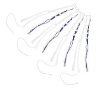 Veemoon 8Pcs Traditional Tzitzit Tassel Prayer Shawl Fringes Set with Stainless Steel Clips, Unisex Jewish Religious Tallit Prayer Garment Accessories for Synagogue and Daily Use