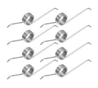 Veemoon 8pcs Trash Can Lid Torsion Spring Replacement, Stainless Steel 150° Coil Tension Spring for Kitchen Trash Cans and Flip Top Bins, Fix Broken Bin Lids and Prevent Noisy Operation