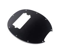 Veemoon 9 Hole Ply Humbucker Pickguard for Music Man Style 4 String Electric Guitar Bass Scratch Plate Black