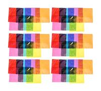 Veemoon 90pcs Colored Cellophane Sheets Square Cellophane Paper for DIY Arts Crafts Creative Classroom Exercises Educational Games Adults