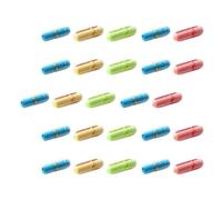 Veemoon 99pcs Lovely Colors Pill Message Bottle with Paper Notes, Innovative Romantic Gift for Valentine's Day or Birthday, Cute Expression Message Pills Bottle for Gift Giving