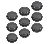Veemoon 9pcs Compact Pill Organizer Small Round Medicine Case for Travel Outdoor Use Impact-Resistant with Single-Handed Quick Access Moisture-Sealed Vitamin Container for Daily Supplement