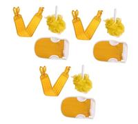 Veemoon 9pcs Decontamination Bath Ball Long Back Towel for Women Men Portable Bath Scrubber Exfoliating Glove for Shower Use