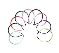 Veemoon 9pcs Fabric Toothed Hairpins with Comb Headbands for Women Non-slip Breathable Hair Accessories for Daily Wear and Parties Mixed Colors