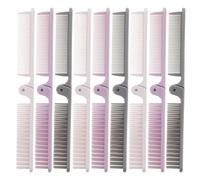 Veemoon 9pcs Portable Foldable Hair Comb with Double-headed Design and Wide Tooth Structure, Travel Friendly Abs Material Compact Folding Brush for Styling, for Travel and On-the-go Use