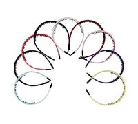 Veemoon 9pcs Toothed Hair Band Girls and Women's Headband Comb Headband French Twist Clip Made of Cloth Comfortable