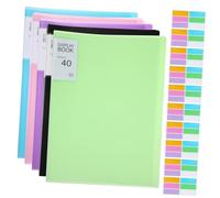 Veemoon A4 Document File Folders 5pcs with 40 Plastic Sleeves Each, Presentation Binders for Office and School Document Organization, Certificate Holders, Professional Portfolio Project Folders