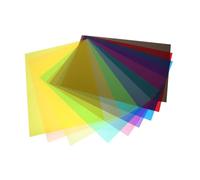 Veemoon A4 PVC Cellophane Sheets 10pcs Colored Iridescent Film for Crafts DIY Decorations and Wrapping