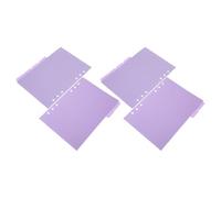 Veemoon A5 Plastic Tabbed Binder Dividers 12 Pages for 6-Ring Notebooks with Detachable Tabs for Office and Daily Organisers