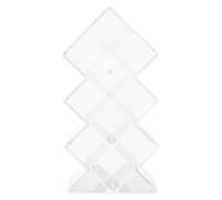 Veemoon Acrylic 10-Compartment Lipstick Organiser Makeup Storage Rack for Beauty Products Desktop Lipstick Display Stand for Makeup Lovers