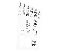 Veemoon Acrylic Braille Money Reader Card Durable Blind Assistance Tool for Currency Recognition User Friendly Design for Shopping Banking and Travel Promotes Independence