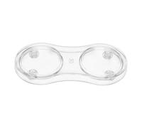 Veemoon Acrylic Detachable Salt and Pepper Grinder Holder for Counter with Easy to Clean Design Suitable for Dining Table and Entertaining Guests