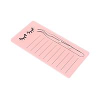 Veemoon Acrylic Eyelash Display Board Compact Lash Pallet for Eyelash Extensions Lightweight Portable Acrylic Tray for Beauty Salons and Personal Use for Friends and Family