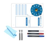 Veemoon Acrylic Memo Board Desktop Whiteboard Portable Multi-Functional Design Assorted Colour No Battery for Efficient Time and Task Management