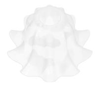 Veemoon Acrylic Replacement Lamp Shade Flower Shape Table Lampshade Soft Light Emission Elegant Lamp Cover for Bedroom Living Study Area