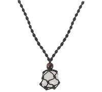 Veemoon Adjustable Crystal Stone Pendant Necklace for Men Women Woven Rope Sweater Chain Jewelry Unique present Choice Occasion Simple and Durable Design