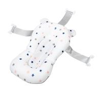 Veemoon Adjustable Floating Bath Seat with Non Slip Support Pad Detachable Washable Bath Cushion for Newborns Fit Tub Mat for Comfortable Soaking and Safe Bathing