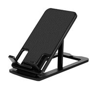 Veemoon Adjustable Foldable Cell Phone Holder and Tablet Stand with Plastic Design, Portable and Anti-drop Mobile Screen Holder for Desktop and Travel Use