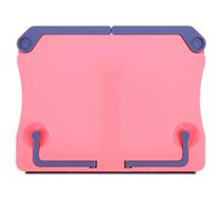 Veemoon Adjustable Portable Pink Music Page Holder Book Easel Lightweight Sturdy Plastic Document Stand Foldable Design for Home Use Performances