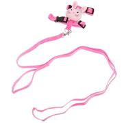 Veemoon Adjustable Rabbit Harness Leash Set for Small Pets, Cartoon Bunny Design, Anti-escape Ferret and Hamster Walking Rope, Size S, 2pcs Kit for Outdoor Use