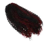 Veemoon African Horsehair Wig Long Curly Synthetic Ponytail Extension for Women Drawstring Braided Ponytail Bun Extensions Natural Looking Afro Curly Hairpiece