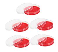 Veemoon Agar Plates with Pe Material Red 10pcs for Culturing Staphylococcus Culture Medium for Hemolysis Test 70mm Labs Growth Medium and Industrial Use