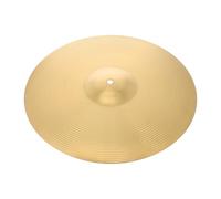 Veemoon Alloy Brass Drum Accessory Crash Cymbal for Drum Kit Replacement Part with Easy to Store Feature Suitable for Friend Learning in Golden Colour