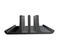 Veemoon Aluminum Alloy Vertical Laptop Stand Desktop Cooling Rack for Home Office Travel Durable Lightweight Design Secure Laptop Holder with Pads and Tablets