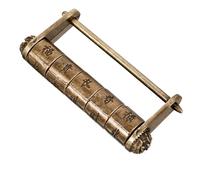 Veemoon Ancient Style Combination Lock Vintage Chinese Characters Padlock for Cabinets Jewelry Boxes and Furniture Material for Antique Boxes and Storage
