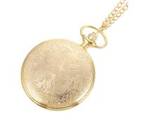Veemoon Antique Pocket Watch Golden Vintage Chest Watch Large Retro Men’s Souvenir Timepiece for and Collecting