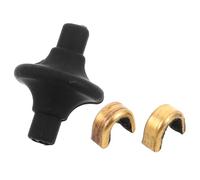 Veemoon Archery Kisser Button Bow String Anchor Aid, Silicone Copper Black, Consistent Anchor Point, Reducing Wear, for Beginners and Professionals, Archery Hunting and Club Random Color