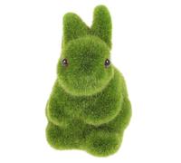 Veemoon Artificial Grass Rabbit Flocking Realistic Simulation Fake Animals for Garden Diy Landscape Decor
