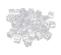 Veemoon Artificial Ice Cubes Fake Ice Cubes with High Simulation Effect 200pcs Acrylic Reusable for DIY Projects and Table Setting Decoration