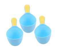 Veemoon Baby Hair Wash Jug 3pcs Set - Ergonomic Shampoo Rinser Cups for Boys and Girls Bathing, Plastic Bath Tub Rinse Cups for Toddler Shower and Hair Washing